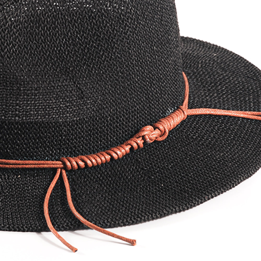 Can be rolls up for packing-Wide Brimmed Straw Hat