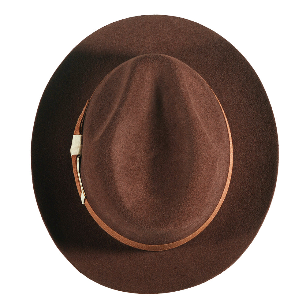 Fedora Felt Hat-Khaki