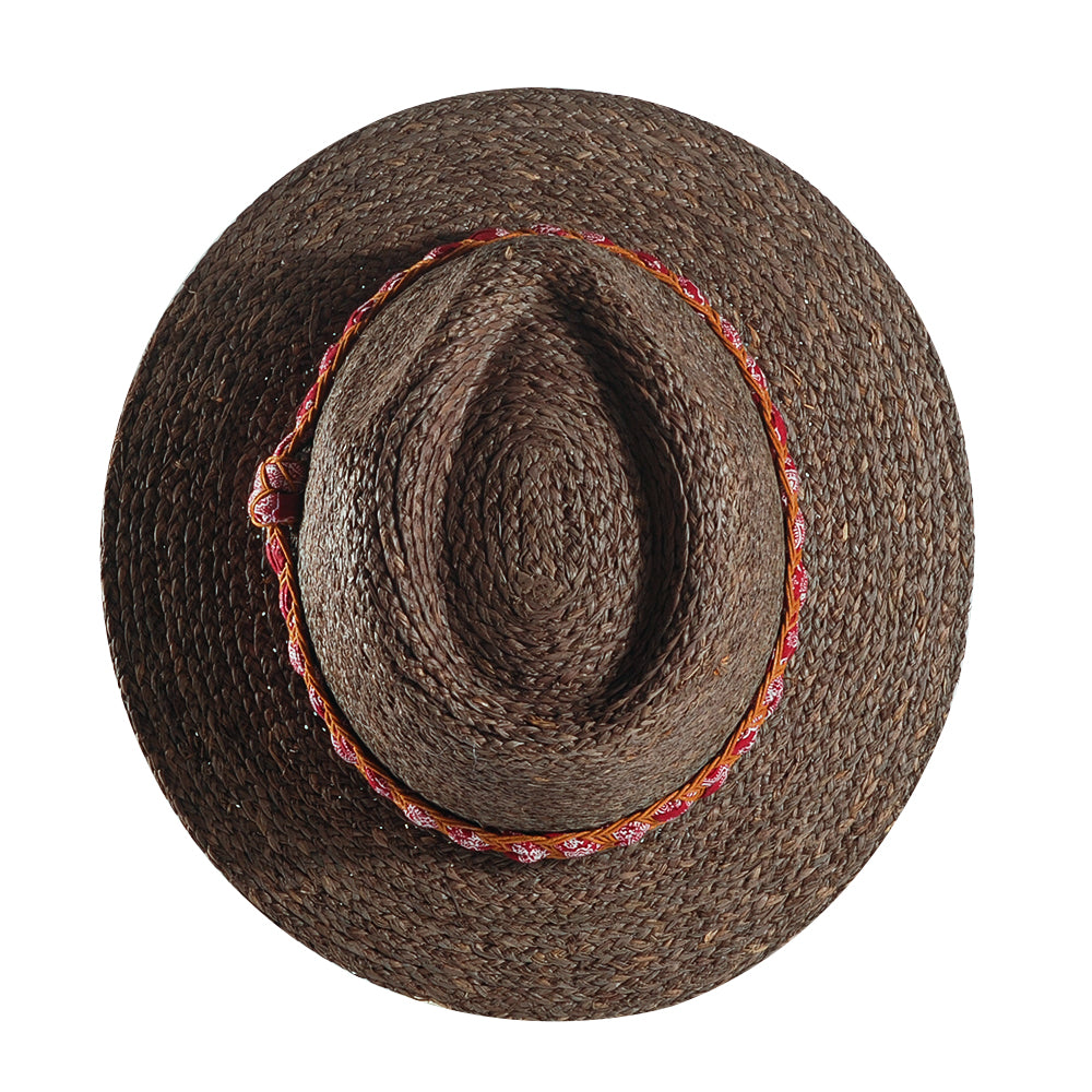 Straw Fedora Hat – Toffee