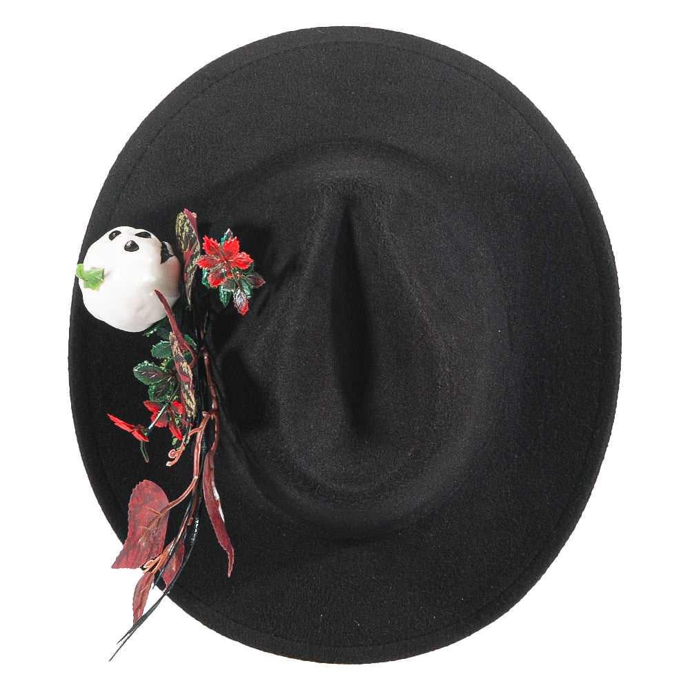 Halloween White Pumpkin Felt Hat(Includes all accessories)