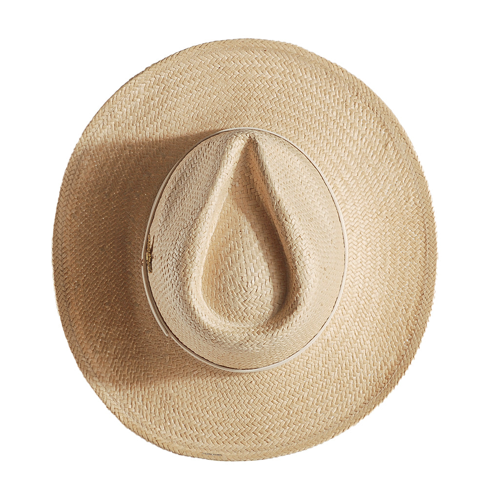 Geoffery Straw Fedora Hat – Beige