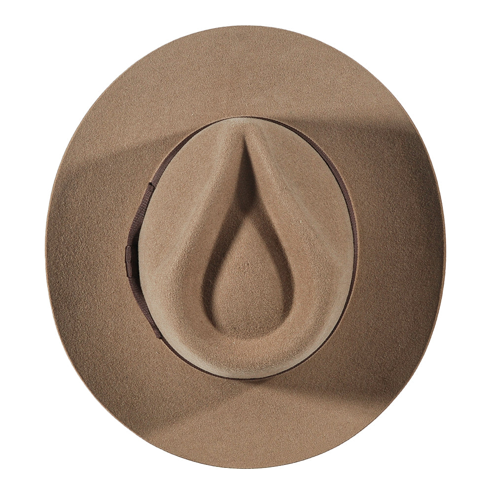 Fedora Felt Hat-Light Tan (Color)