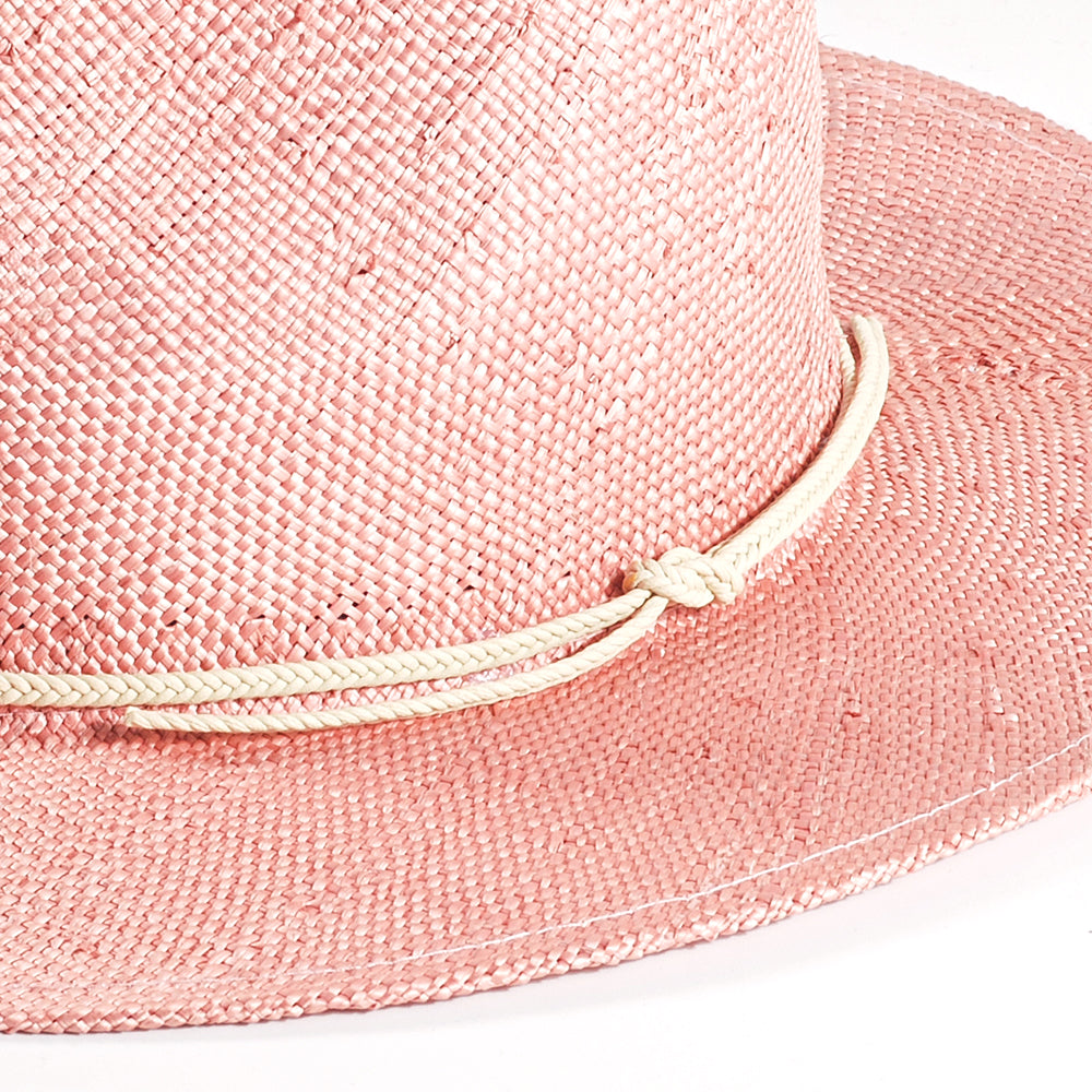 Handcrafted Sisal Hemp Straw Hat-Pink