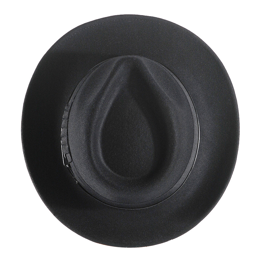 Western Fodora Felt Hat-Black