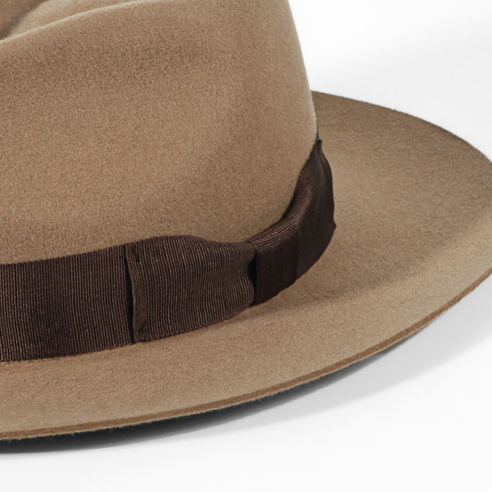 Fedora Felt Hat-Light Tan (Color)