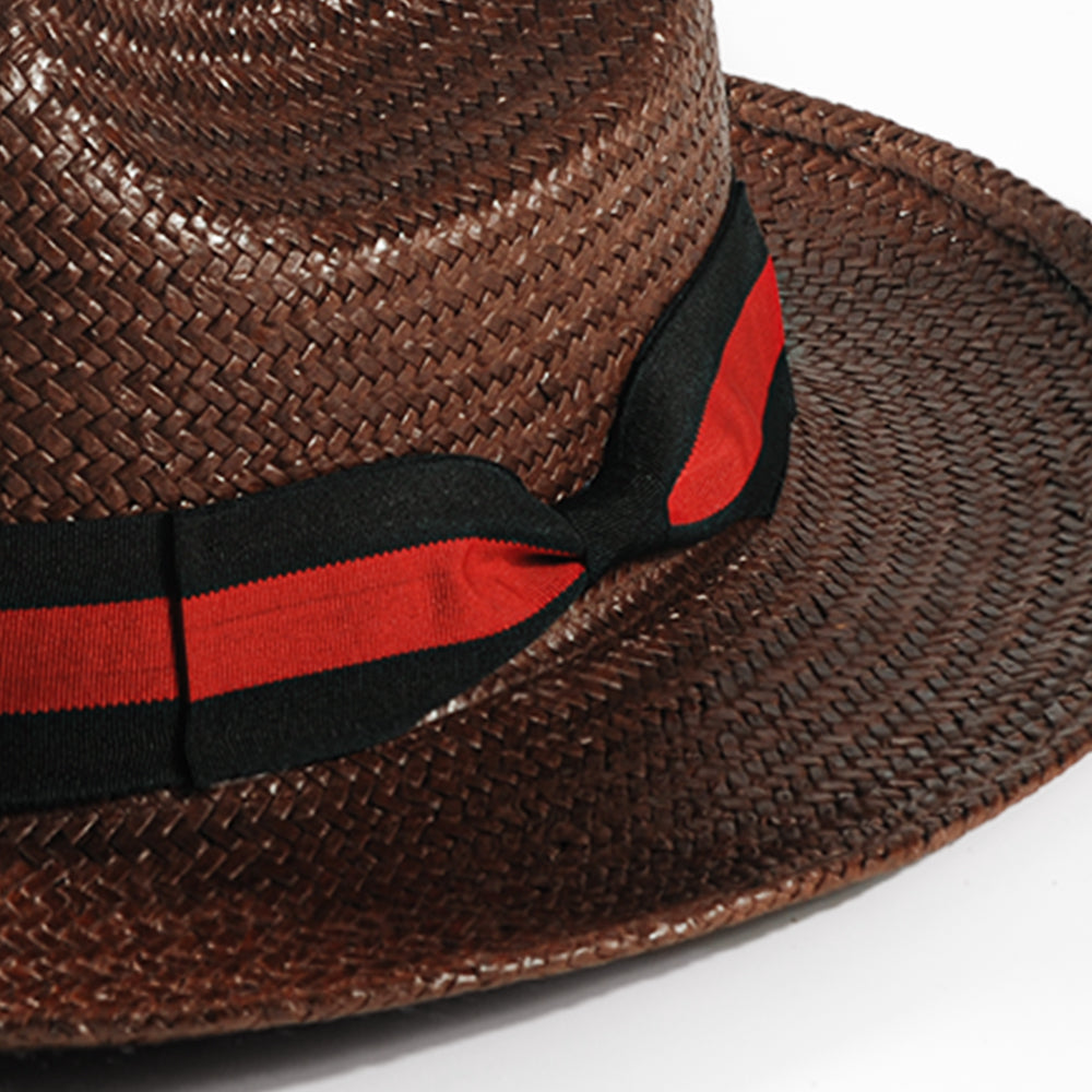 Miller Ranch Fedora Hat - Patriotic Straw–toffee (Includes All The Accessories)