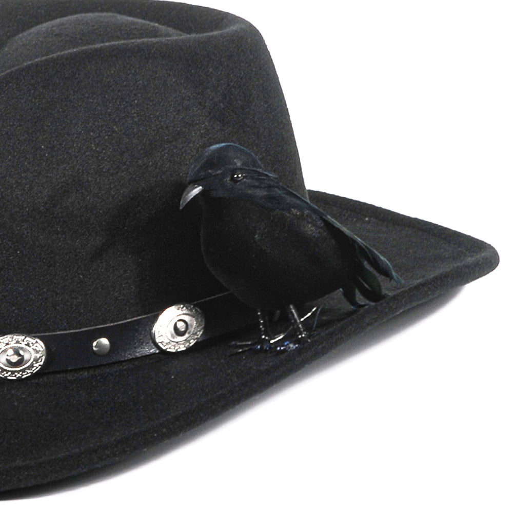 Halloween Crow Felt Hat(Includes all accessories)