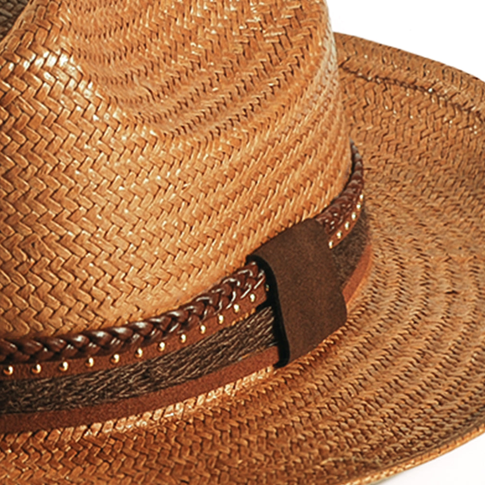 Miller Ranch Fedora Hat - Patriotic Straw