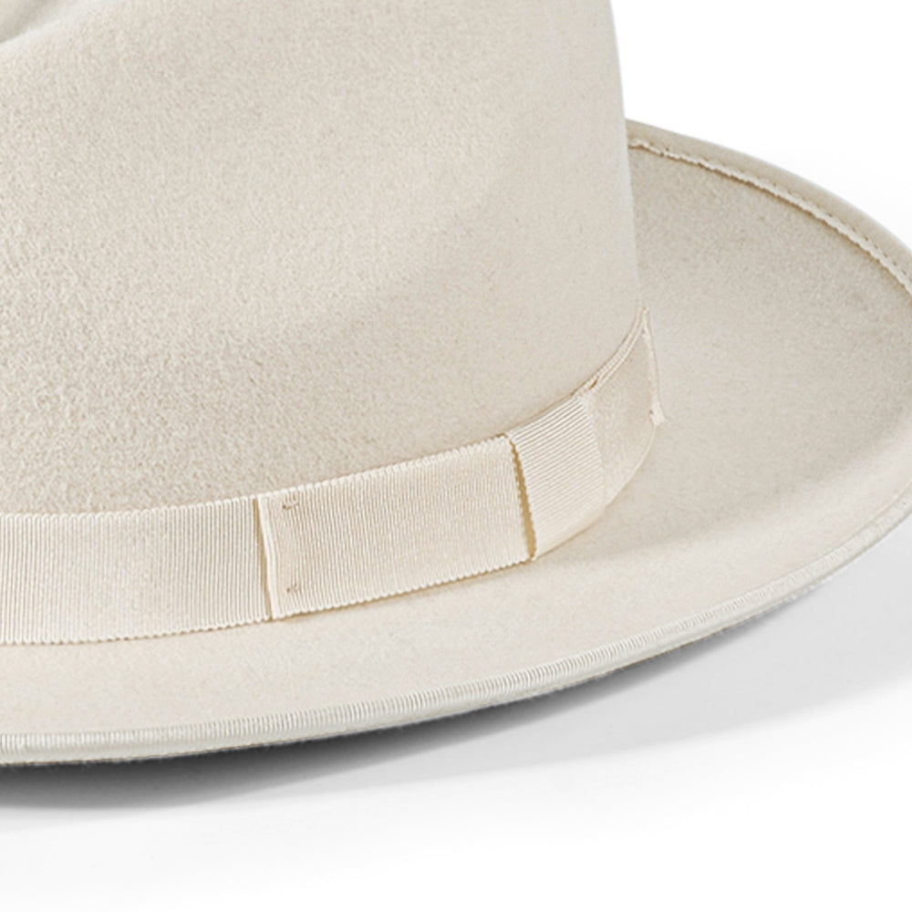 Fedora Felt Hat-White