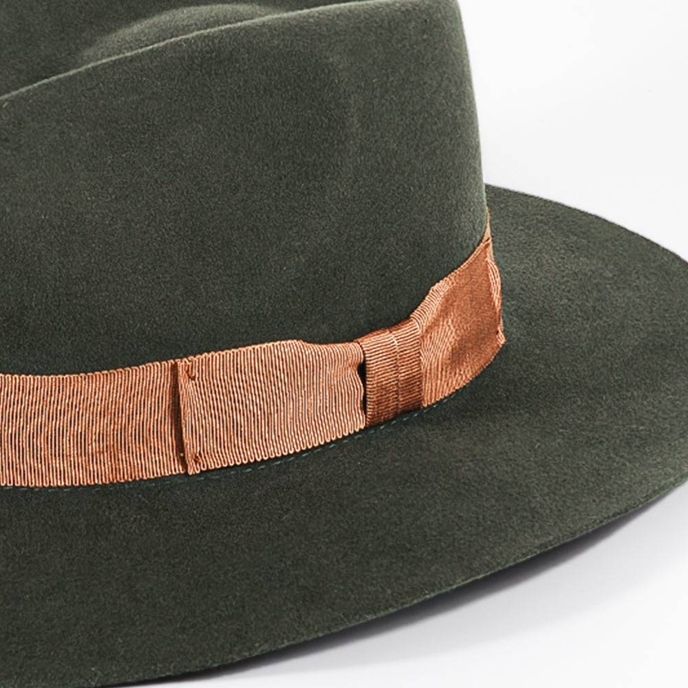 Western Felt Hat-Green