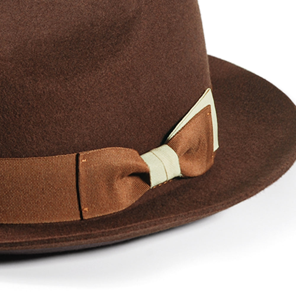 Fedora Felt Hat-Khaki