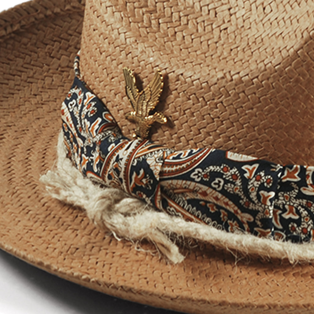 Miller Ranch Fedora Hat - Patriotic Straw(Includes All The Accessories)