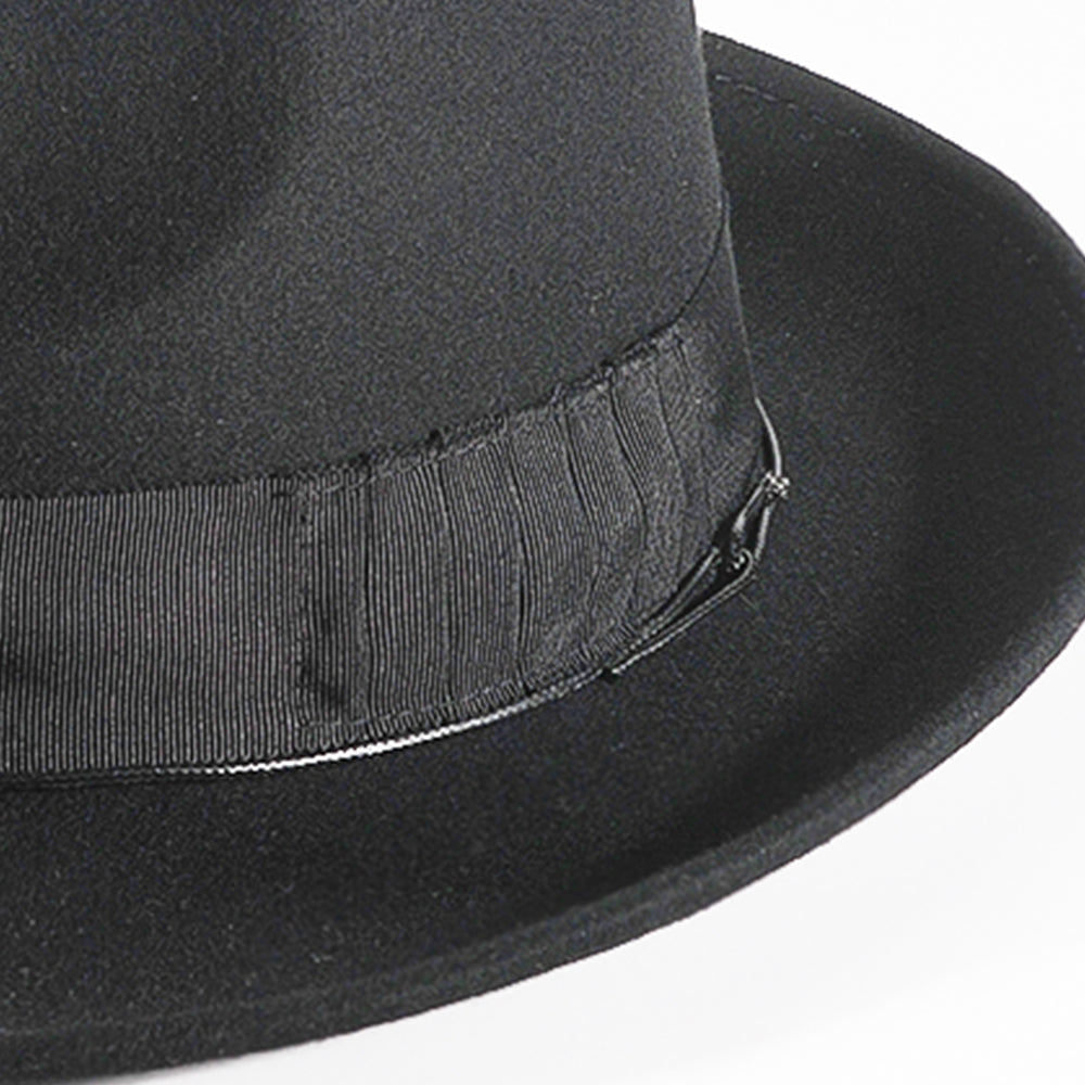 Western Fodora Felt Hat-Black