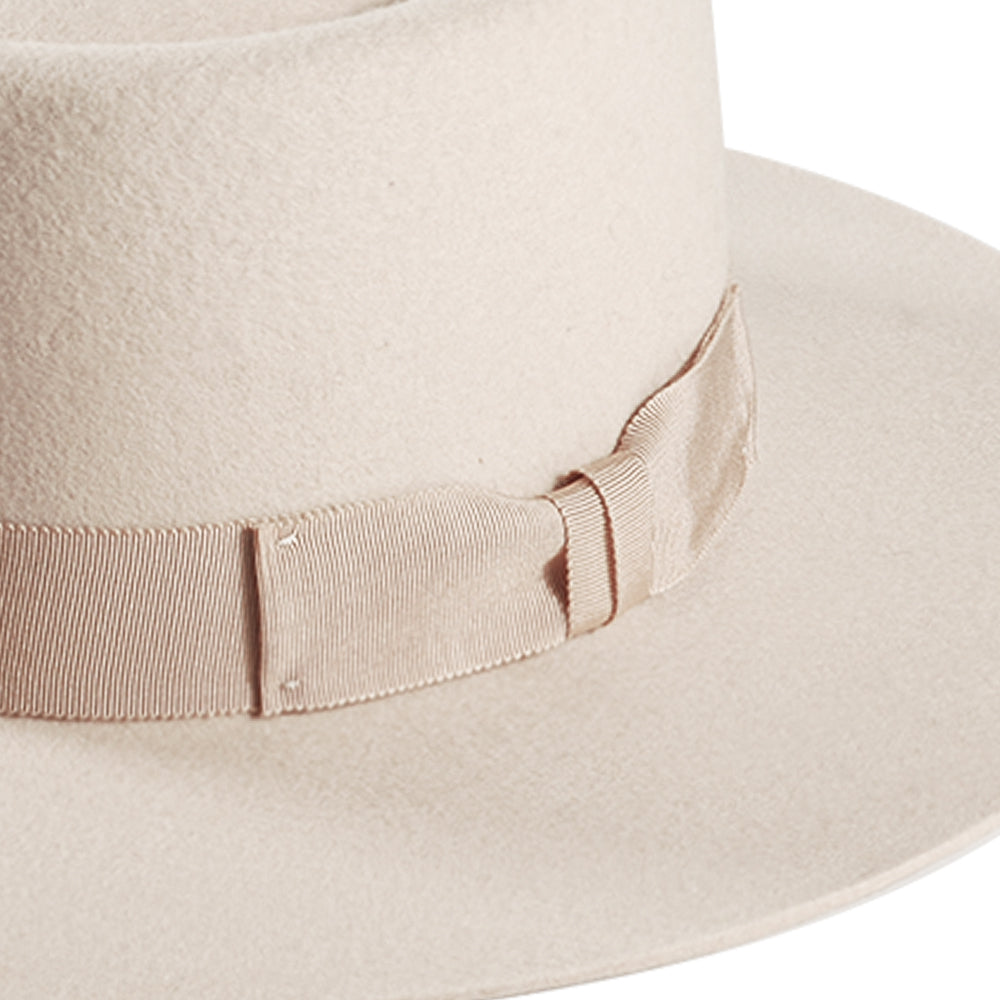 Dome Felt Hat-Beige