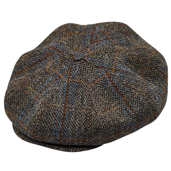 Peaky Blinders Genuine Scottish Harris Tweed 8 Panels Man Cap