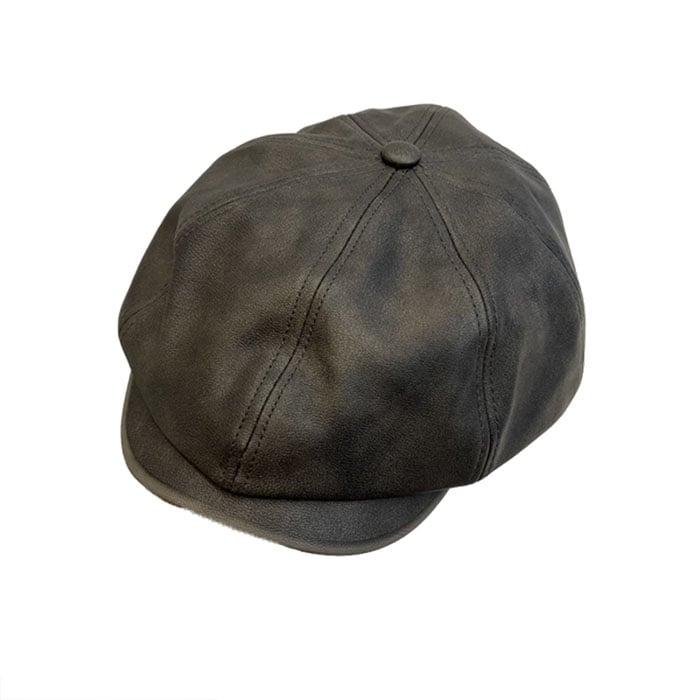 Washed Leathers Eight Piece Cap