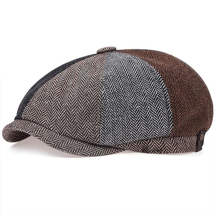 Patchwork Newsboy Cap