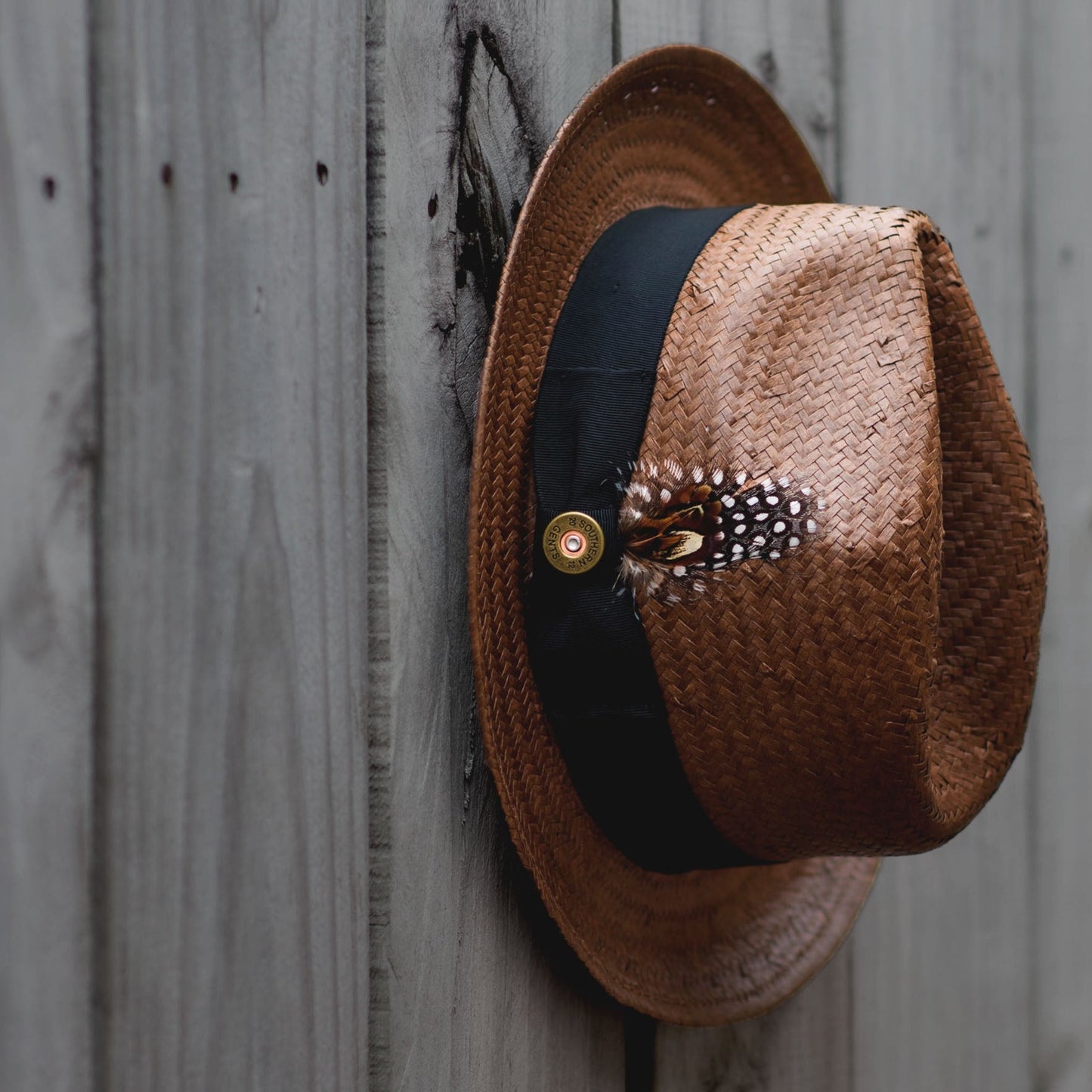 Straw Trilby Fedora Hat – Coffee