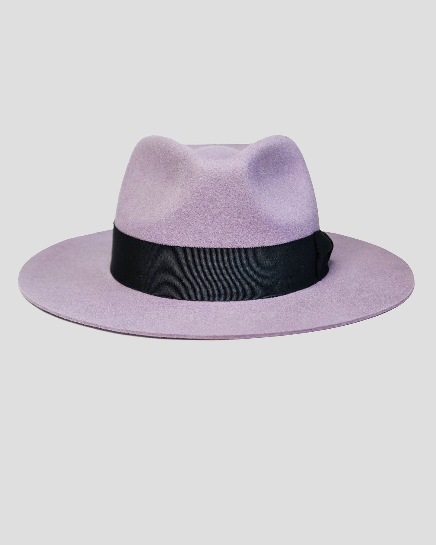 Ferguson Fedora Hat - Lavender + Black