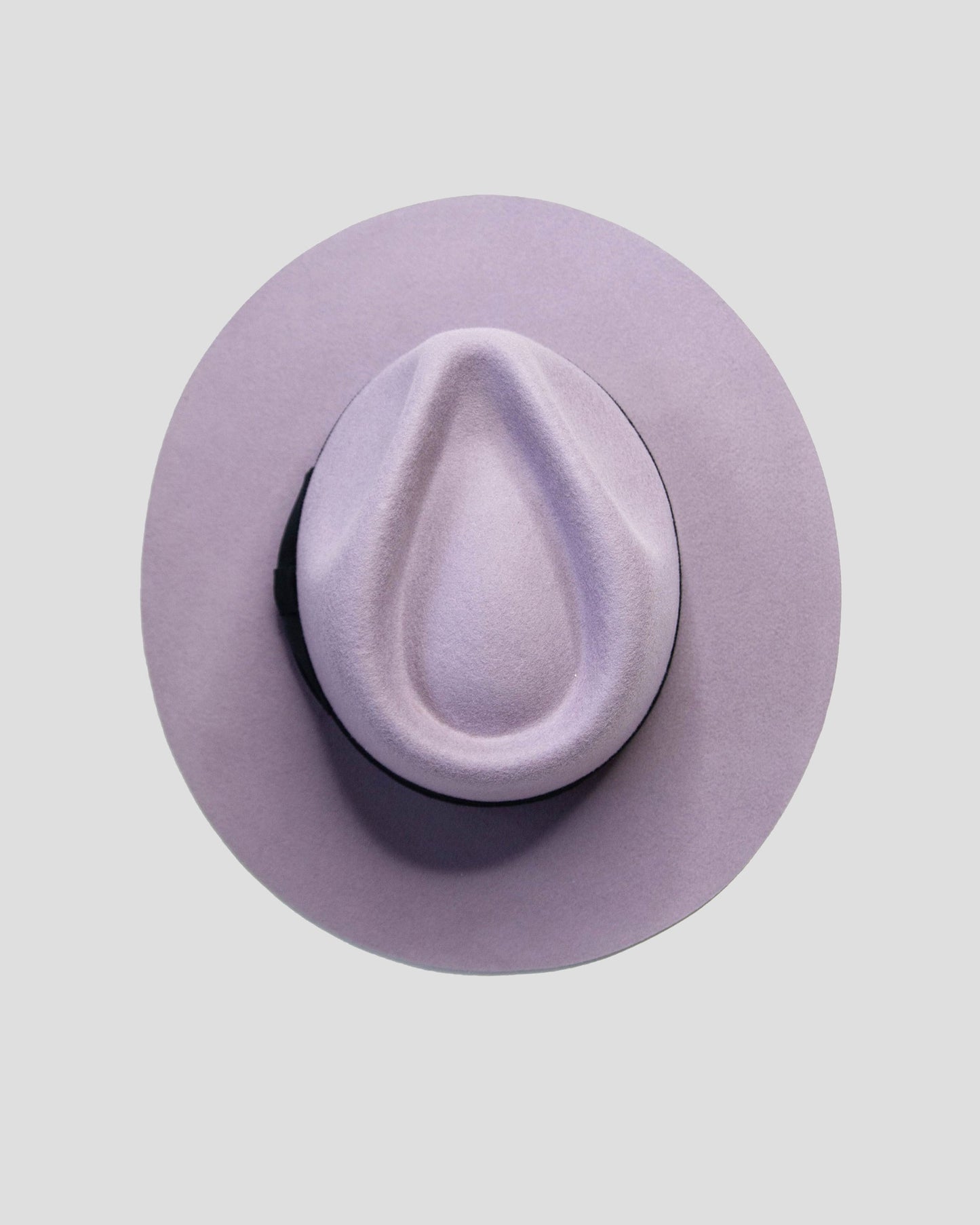 Ferguson Fedora Hat - Lavender + Black