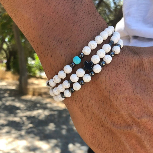 White Volcanic Stone Bracelet