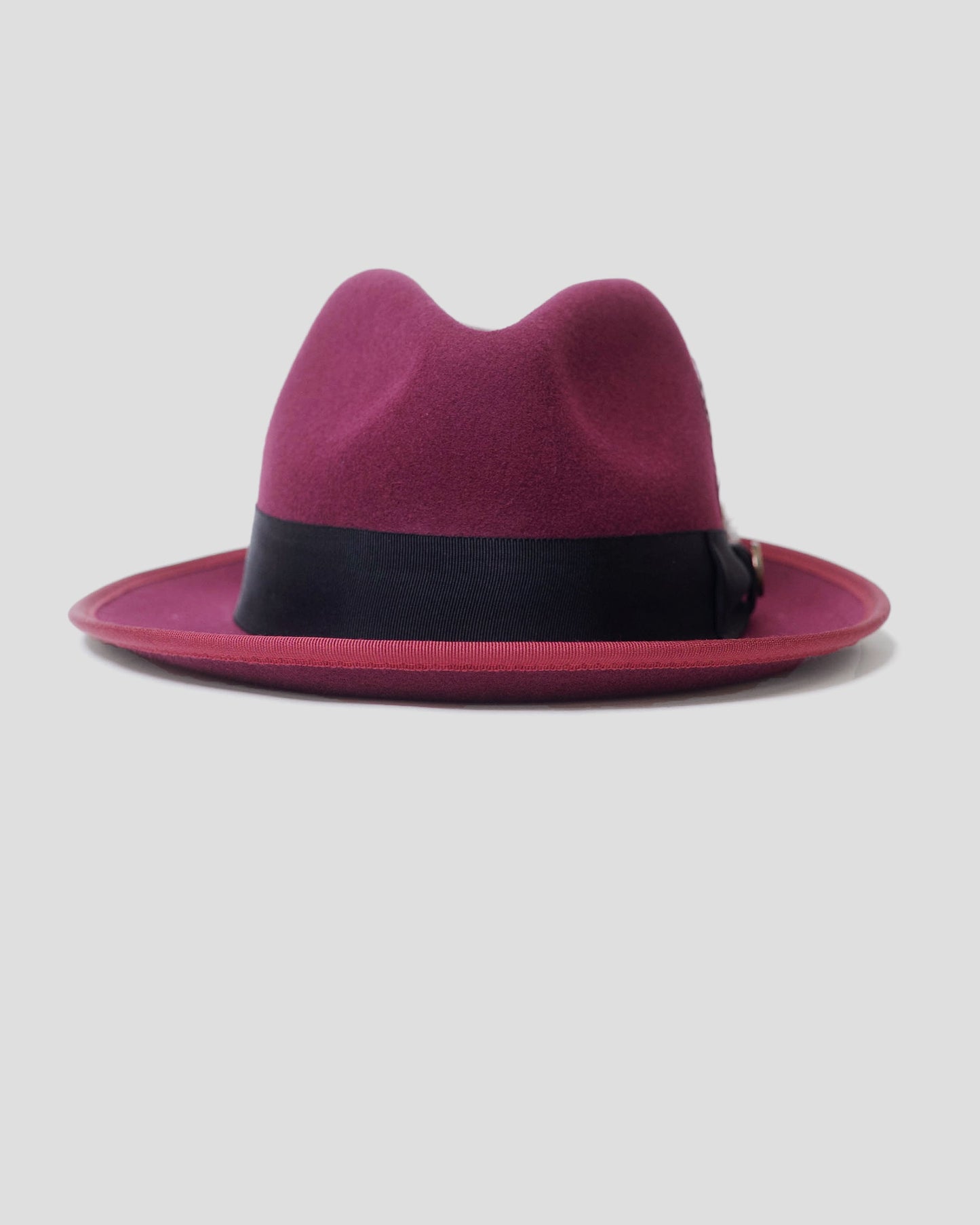 Trilby Fedora Hat – Burgundy V2