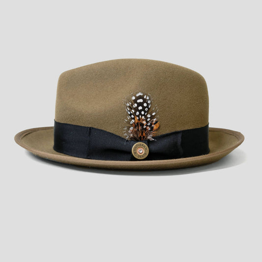 Trilby Fedora Hat – Dark Olive