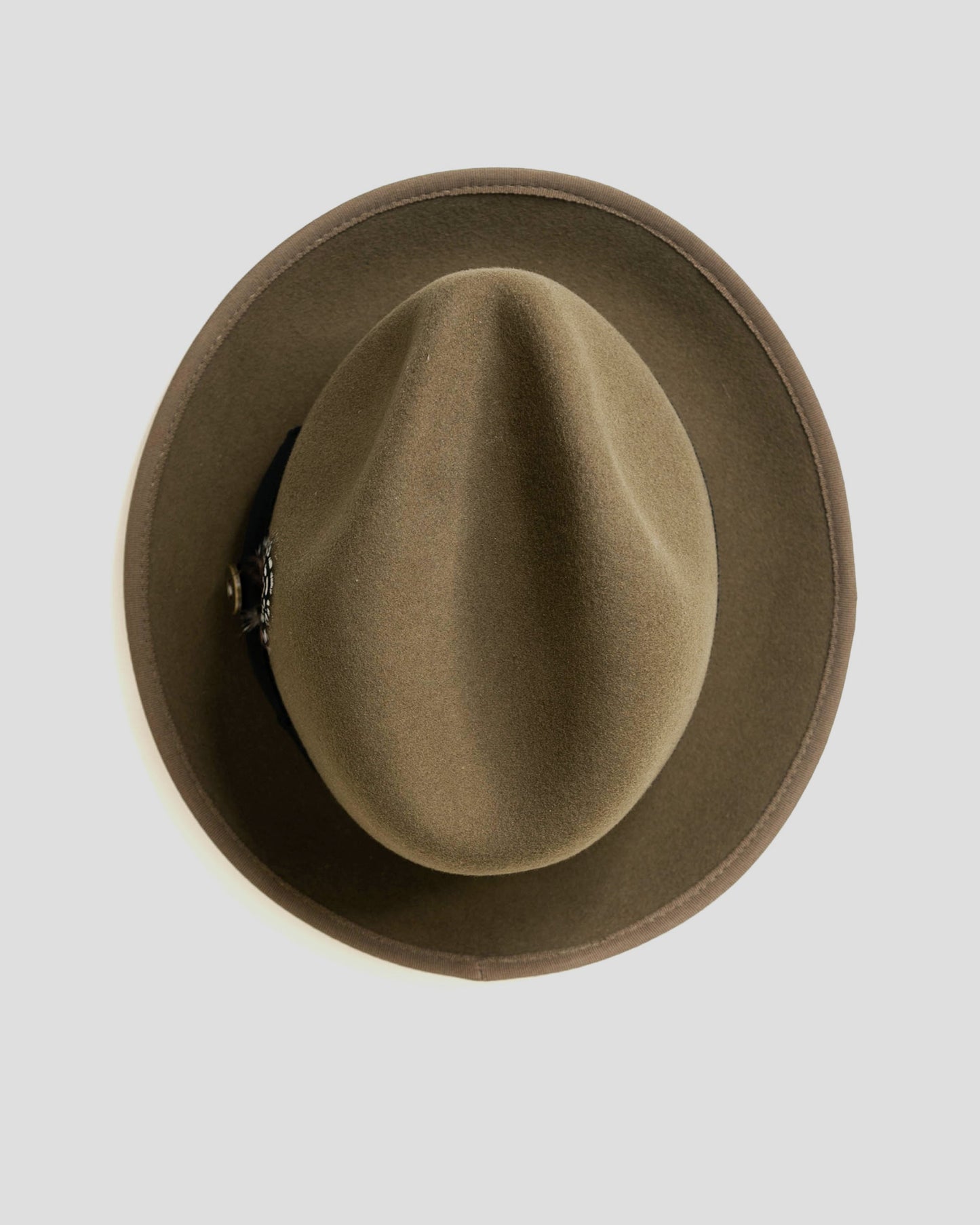 Trilby Fedora Hat – Dark Olive