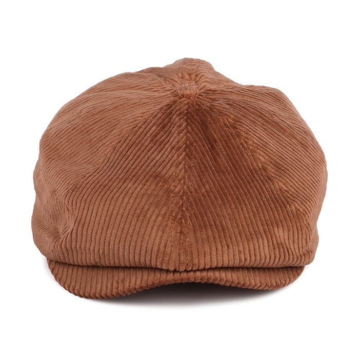 Corduroy Scottish 8 Panels Cap-Brown