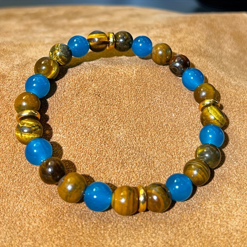 Tiger Eye Blue Linstone Bracelet