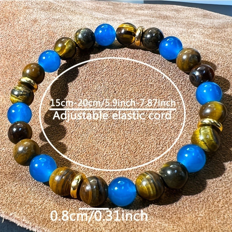 Tiger Eye Blue Linstone Bracelet