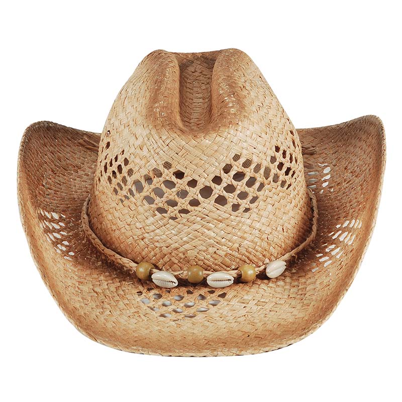 Western Straw Vintage Cowry Hat