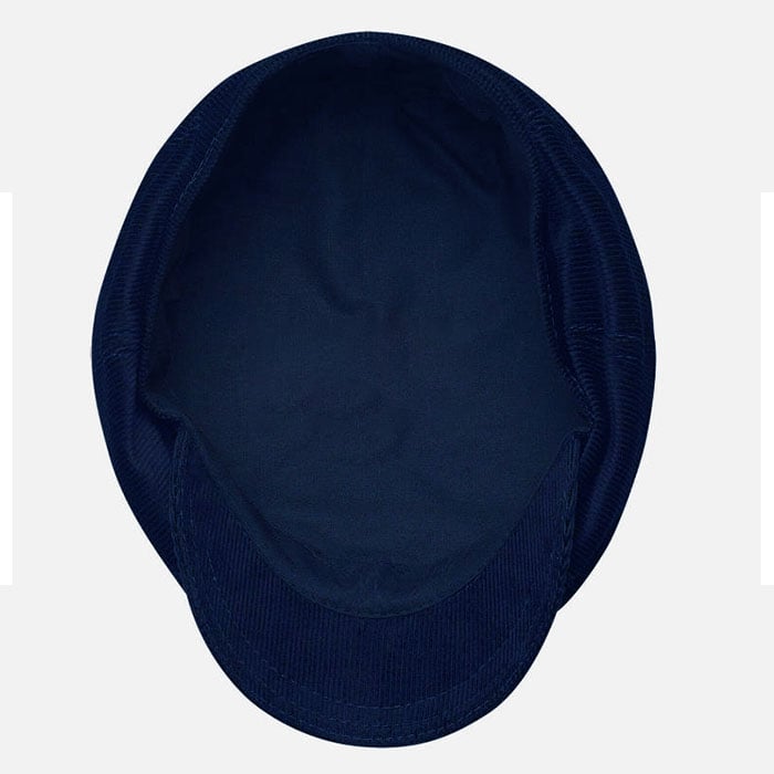 Corduroy 8 Panels Cap-Dark Blue