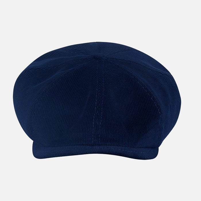 Corduroy 8 Panels Cap-Dark Blue