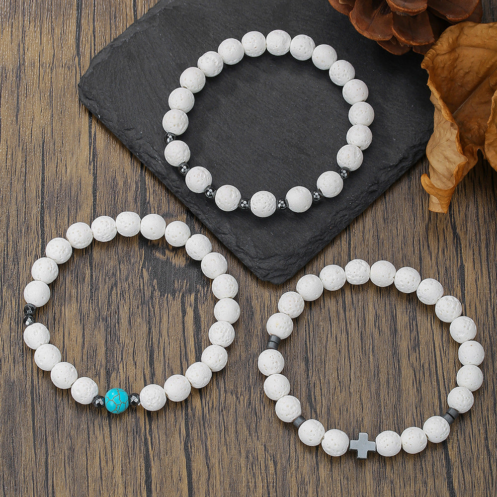 White Volcanic Stone Bracelet