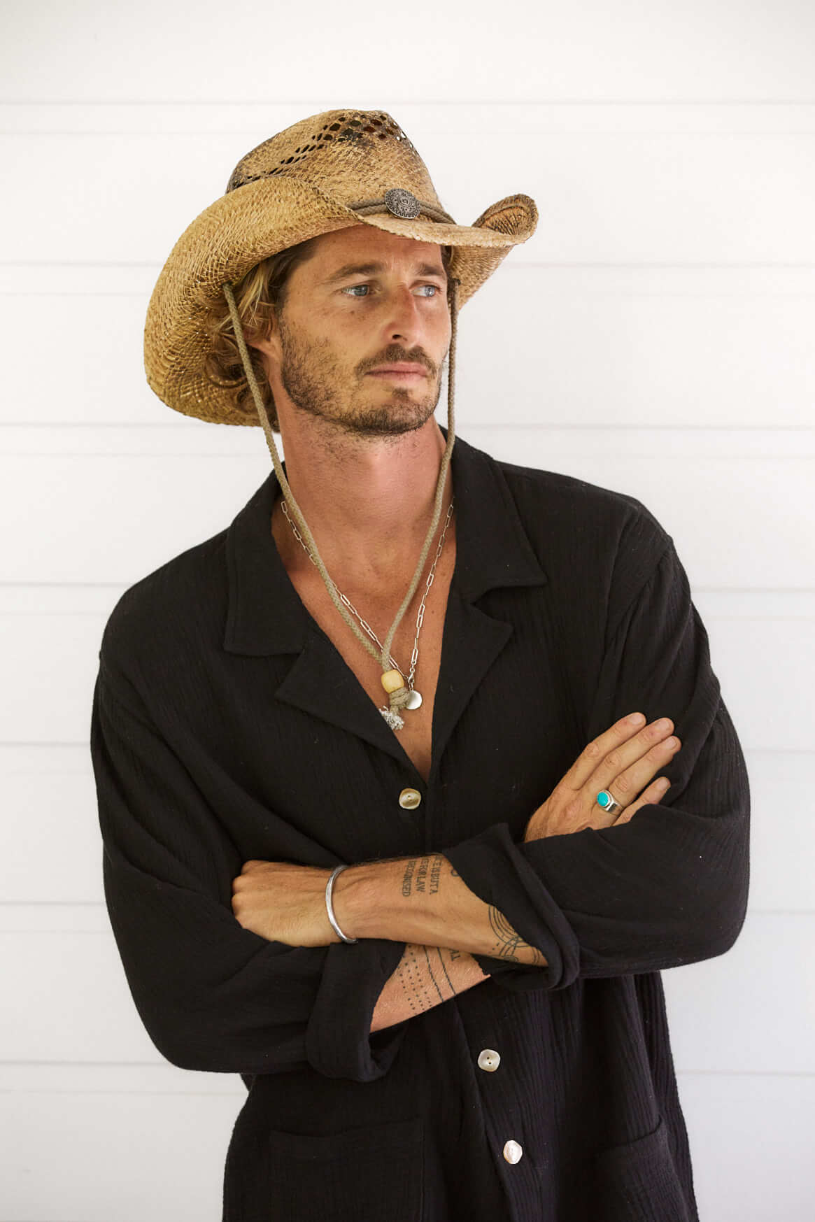 John Stone Western Shapeable Raffia Hat