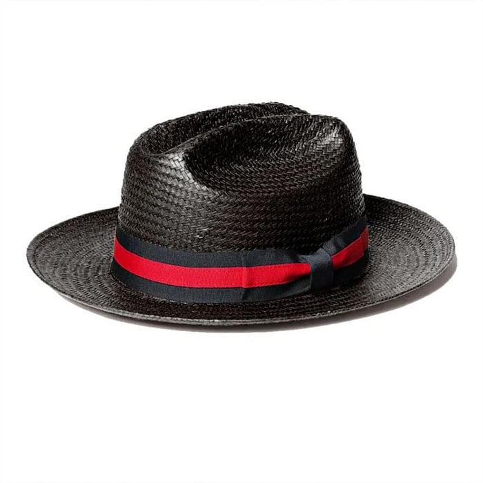 Miller Ranch Fedora - Black Patriotic Straw Hat