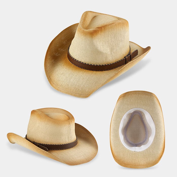 Flaming/Bursting West Cowboy Straw Hat