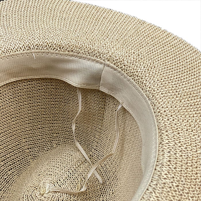 Can be rolls up for packing-Wide Brimmed Straw Hat