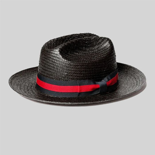 Miller Ranch Fedora - Black Patriotic Straw Hat