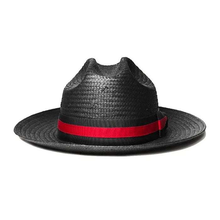 Miller Ranch Fedora - Black Patriotic Straw Hat