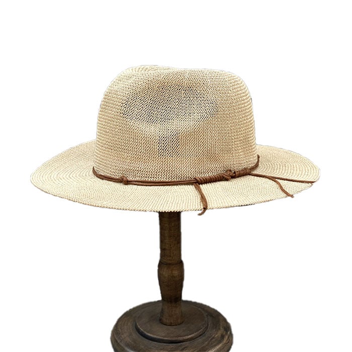 Can be rolls up for packing-Wide Brimmed Straw Hat