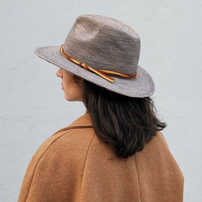 Can be rolls up for packing-Goorin Raffia Haze Fedora