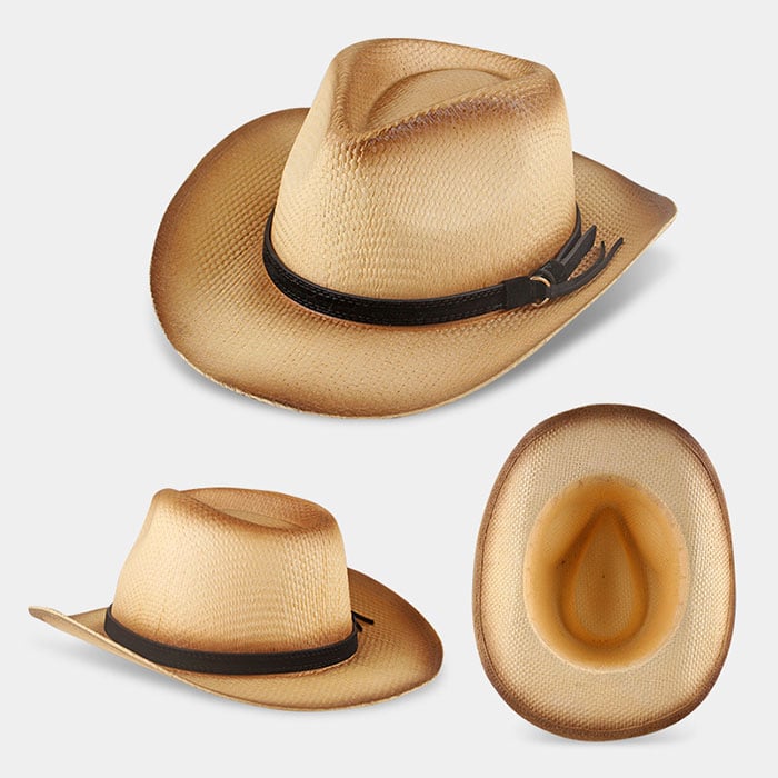 Flaming/Bursting West Cowboy Straw Hat