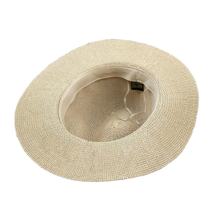 Can be rolls up for packing-Wide Brimmed Straw Hat