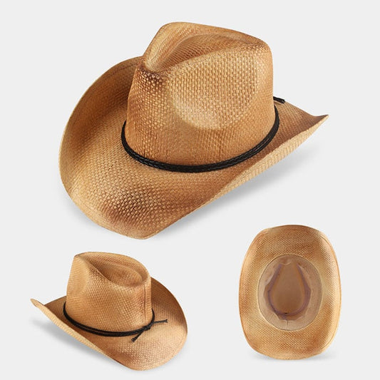 Vintage West Cowboy Straw Hat