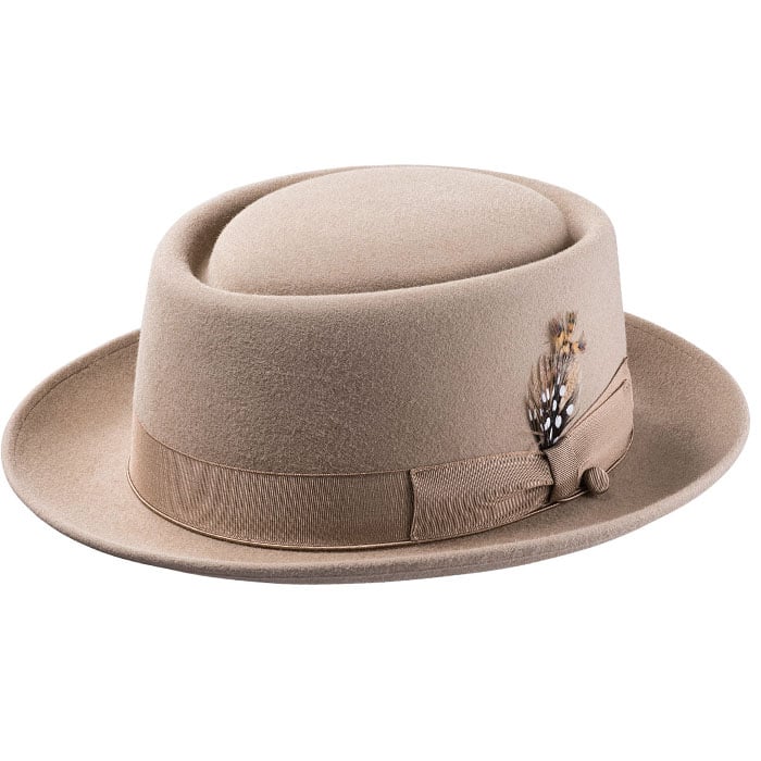 Porkpie Oak Hat-Camel