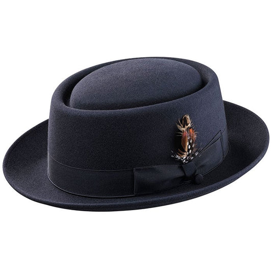 Porkpie Oak Hat-Charcoal