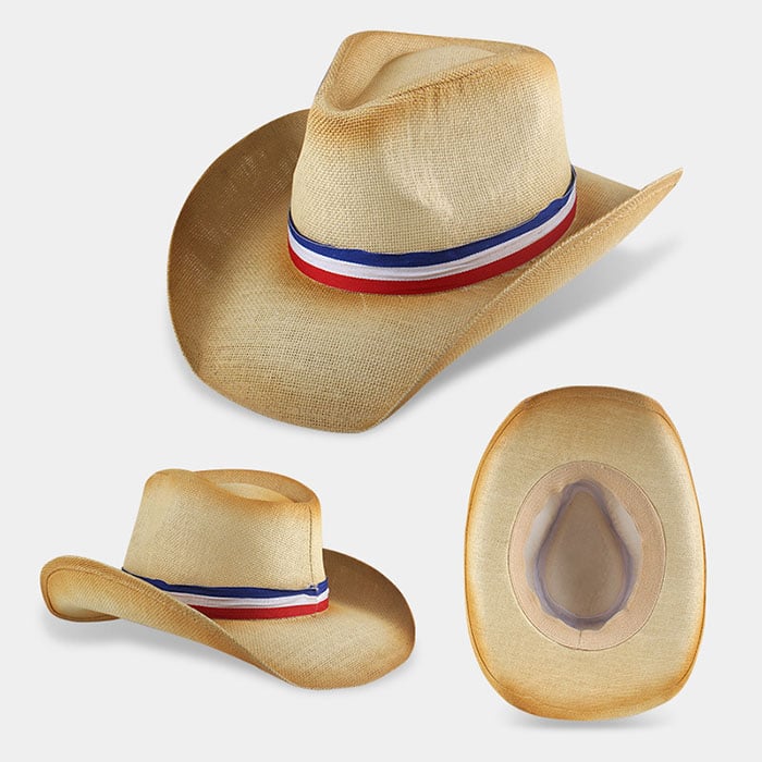 Flaming/Bursting West Cowboy Straw Hat