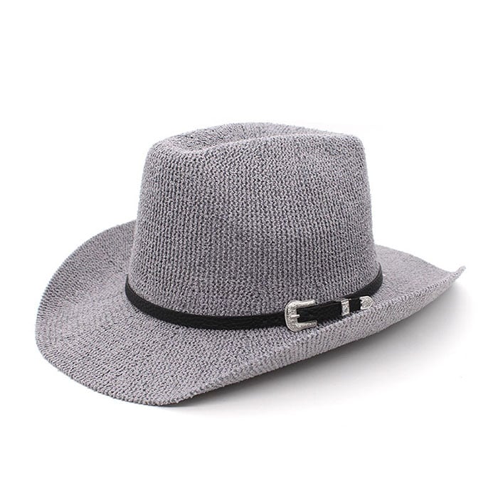 Collapsible Raffia Straw Trilby Fedora